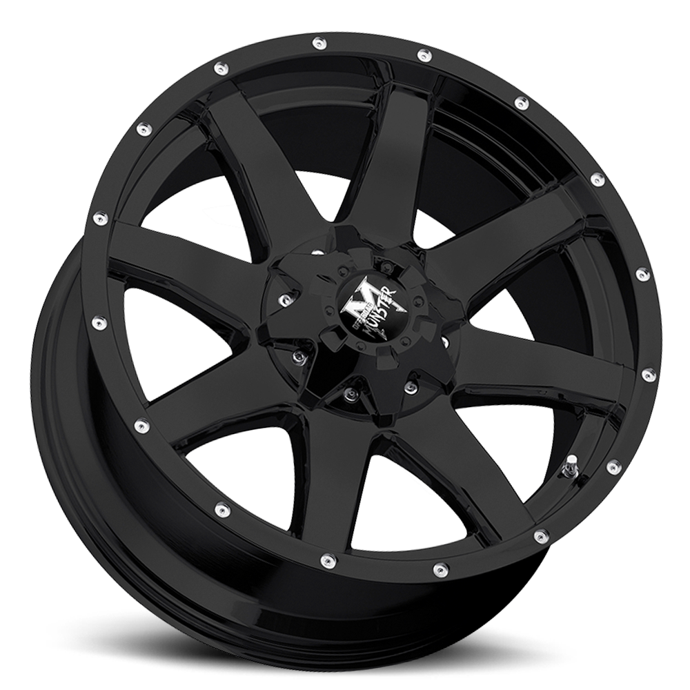 OFF ROAD MONSTER M08 M08 20X12 NEG 44MM 8X165.1/8X170 FLAT BLACK | M08012867N44B