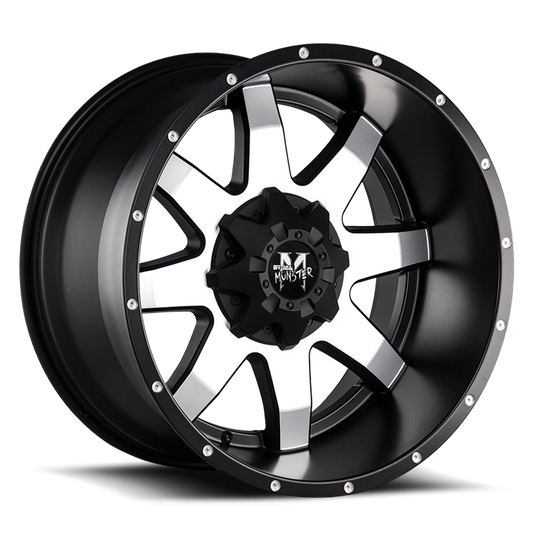 OFF ROAD MONSTER M08 M08 20X9 0MM 6X135/6X139.7 FLAT BLACK MACHINED | M08060702BM
