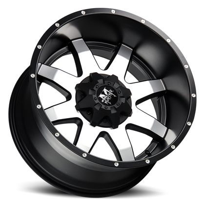 OFF ROAD MONSTER M08 M08 20X9 NEG 12MM 8X165.1 FLAT BLACK MACHINED | M080865N12BM