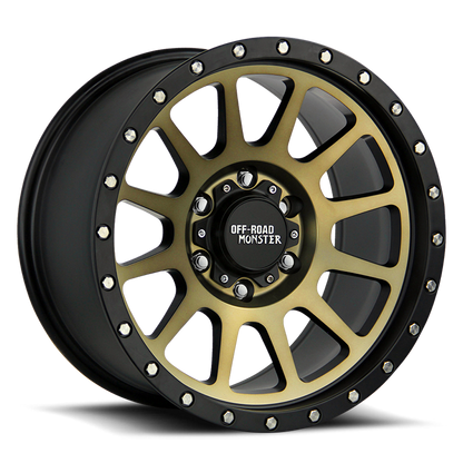 OFF ROAD MONSTER M10 M10 17X9 0MM 6X139.7 FLAT BLACK MACHINED BRONZE | M10763900BBZ