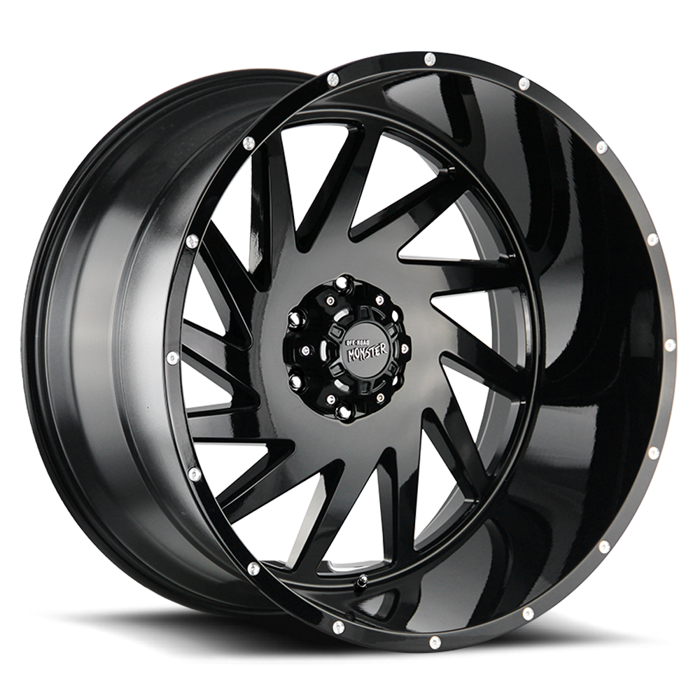 OFF ROAD MONSTER M12 M12 24X14 NEG 76MM 6X139.7 ALL GLOSS BLACK | M12414639N76GB