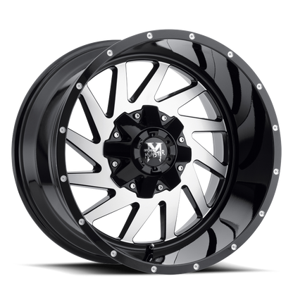 OFF ROAD MONSTER M12 M12 20X12 NEG 44MM 8X165.1/8X170 GLOSS BLACK MACHINED | M12012867N44GBM