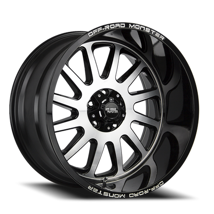OFF ROAD MONSTER M17 M17 22X12 NEG 44MM 6X139.7 GLOSS BLACK MACHINED | M17212639N44GBM