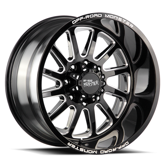 OFF ROAD MONSTER M17 M17 20X10 NEG 19MM 8X165.1 GLOSS BLACK MILLED | M170865N19GBML