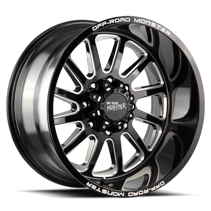 OFF ROAD MONSTER M17 M17 22X12 NEG 44MM 8X165.1 GLOSS BLACK MILLED | M17212865N44GBML
