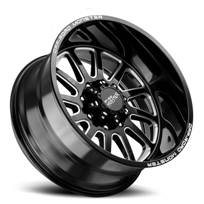 OFF ROAD MONSTER M17 M17 22X12 NEG 44MM 8X165.1 GLOSS BLACK MILLED | M17212865N44GBML