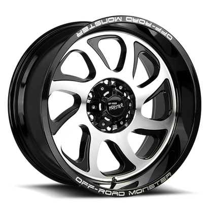 OFF ROAD MONSTER M22 M22 20X10 NEG 19MM 8X165.1 GLOSS BLACK MACHINED | M220865N19GBM
