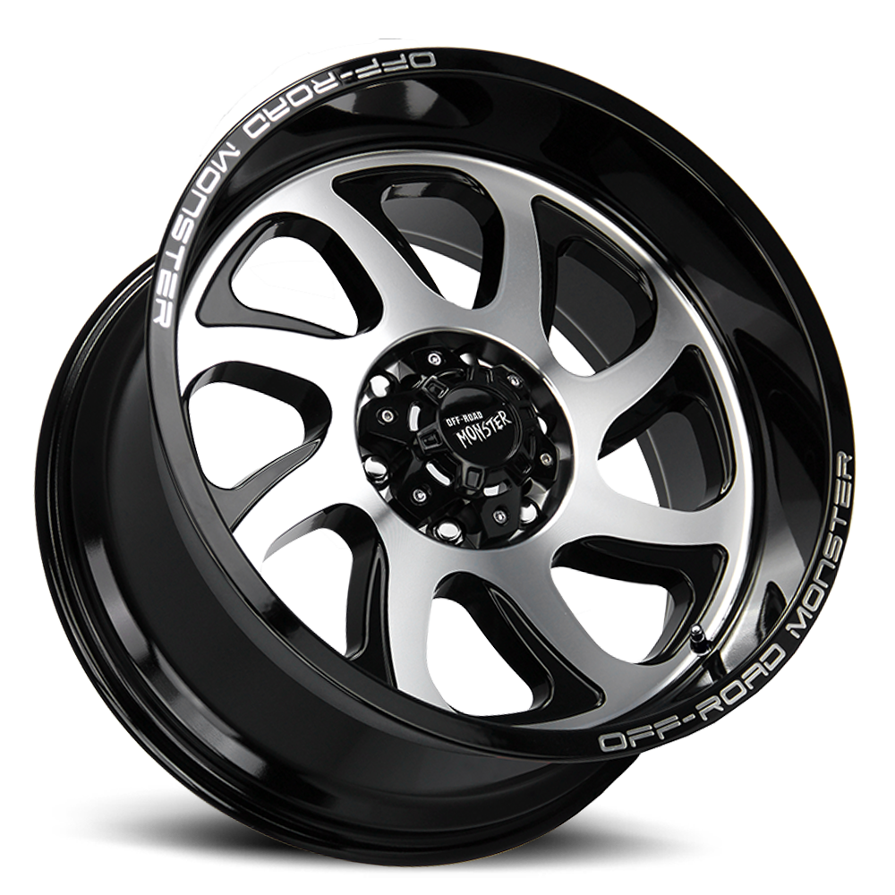 OFF ROAD MONSTER M22 M22 20X10 NEG 19MM 8X165.1 GLOSS BLACK MACHINED | M220865N19GBM