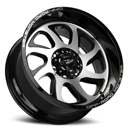 OFF ROAD MONSTER M22 M22 20X10 NEG 19MM 8X165.1 GLOSS BLACK MACHINED | M220865N19GBM