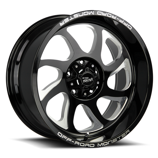 OFF ROAD MONSTER M22 M22 22X12 NEG 44MM 6X135 GLOSS BLACK MILLED | M22212635N44GBML