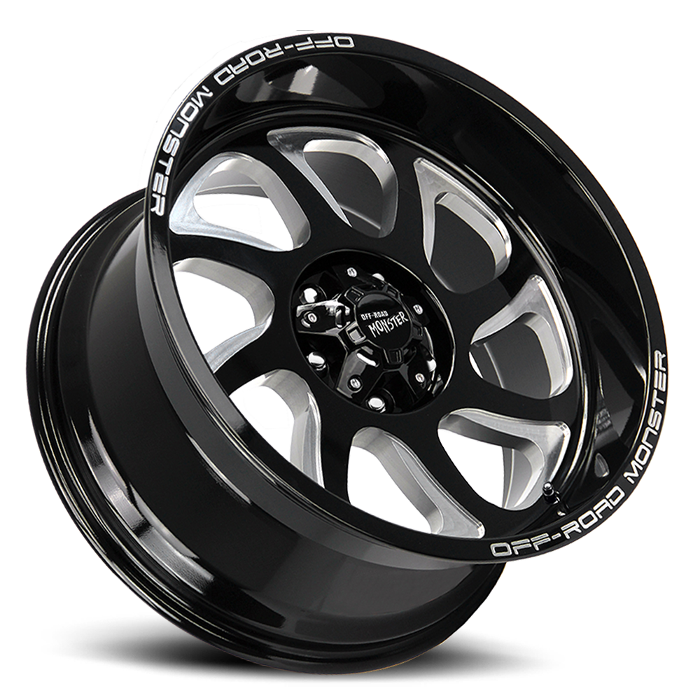 OFF ROAD MONSTER M22 M22 20X10 NEG 19MM 8X165.1 GLOSS BLACK MILLED | M220865N19GBML