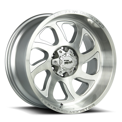 OFF ROAD MONSTER M22 M22 20X10 NEG 19MM 6X139.7 BRUSHED FACE SILVER | M220639N19BFS