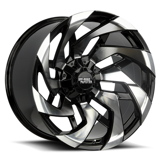 OFF ROAD MONSTER M24 M24 20X10 NEG 19MM 5X139.7/5X150 GLOSS BLACK MACHINED | M240550N19GBM