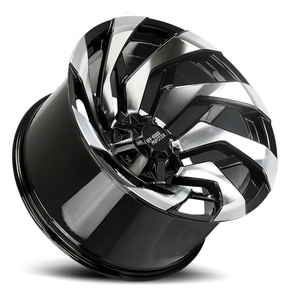 OFF ROAD MONSTER M24 M24 22X12 NEG 44MM 5X127/5X139.7 GLOSS BLACK MACHINED | M24212527N44GBM