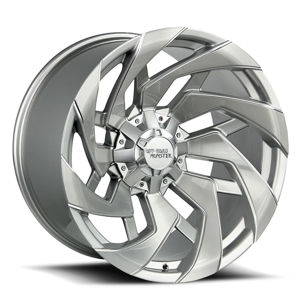 OFF ROAD MONSTER M24 M24 22X12 NEG 44MM 5X127/5X139.7 BRUSHED FACE SILVER | M24212527N44BFS