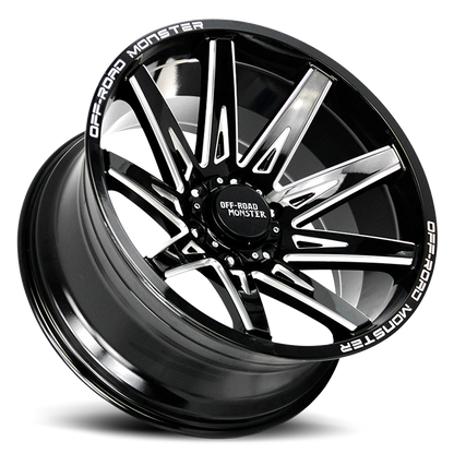 OFF ROAD MONSTER M25 M25 22X12 NEG 44MM 6X135 GLOSS BLACK MILLED | M25212635N44GBML