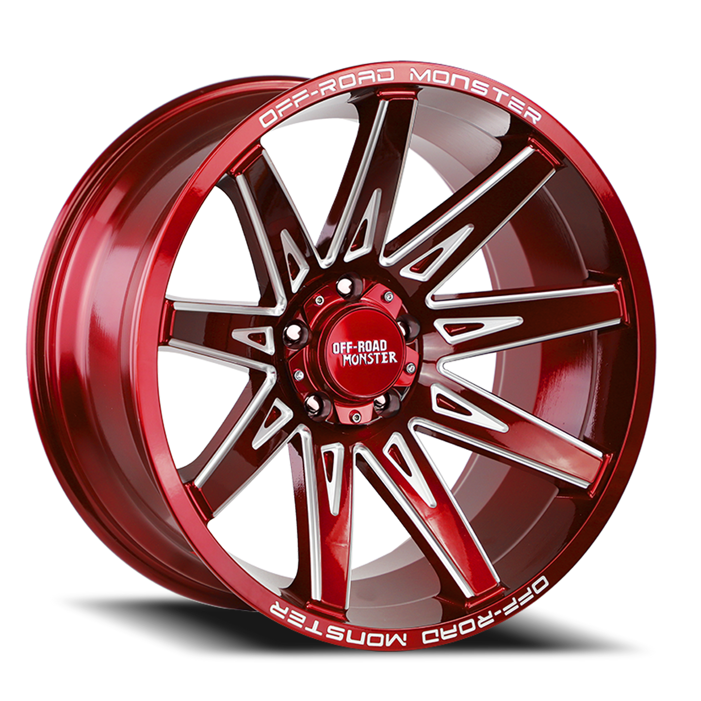 OFF ROAD MONSTER M25 M25 20X10 NEG 19MM 5X127 CANDY RED MILLED | M250527N19RML