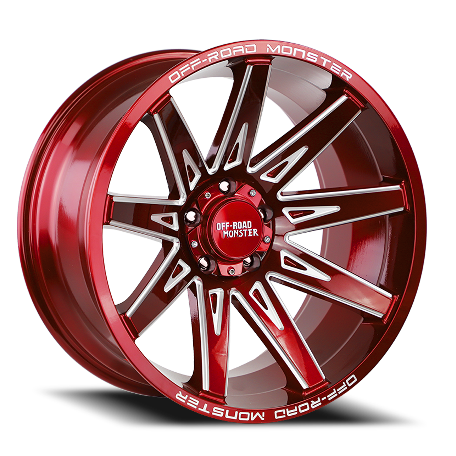 OFF ROAD MONSTER M25 M25 20X10 NEG 19MM 5X127 CANDY RED MILLED | M250527N19RML