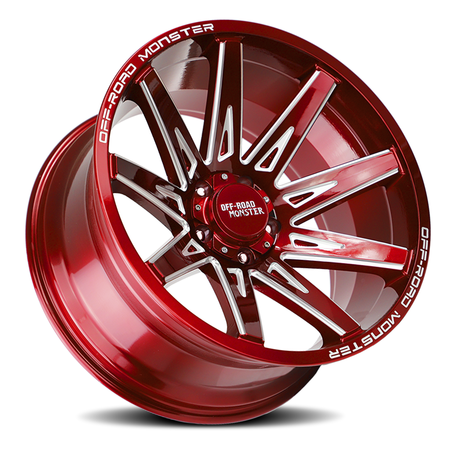 OFF ROAD MONSTER M25 M25 20X10 NEG 19MM 6X139.7 CANDY RED MILLED | M250639N19RML