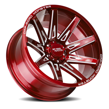OFF ROAD MONSTER M25 M25 20X10 NEG 19MM 6X139.7 CANDY RED MILLED | M250639N19RML