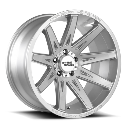 OFF ROAD MONSTER M25 M25 20X10 NEG 19MM 5X127 BRUSHED FACE SILVER | M250527N19BFS