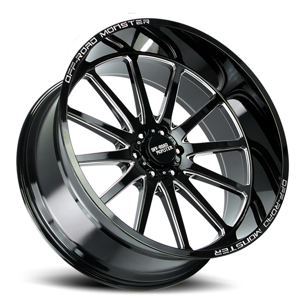 OFF ROAD MONSTER M26 M26 26X12 NEG 44MM 6X139.7 GLOSS BLACK MILLED | M26612639N44GBML