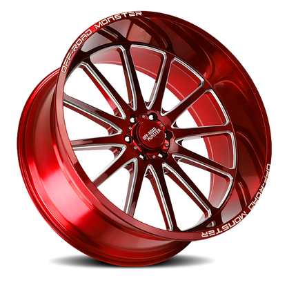 OFF ROAD MONSTER M26 M26 26X12 NEG 44MM 6X139.7 CANDY RED MILLED | M26612639N44RML