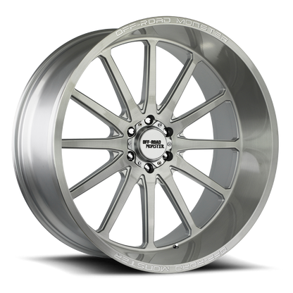 OFF ROAD MONSTER M26 M26 26X12 NEG 44MM 6X139.7 BRUSHED FACE SILVER | M26612639N44BFS