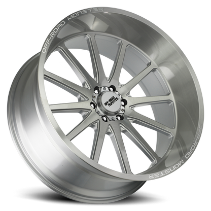 OFF ROAD MONSTER M26 M26 26X12 NEG 44MM 6X139.7 BRUSHED FACE SILVER | M26612639N44BFS