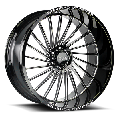 OFF ROAD MONSTER M27 M27 26X12 NEG 44MM 5X127 GLOSS BLACK MILLED | M27612527N44GBML