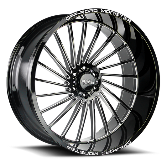OFF ROAD MONSTER M27 M27 26X12 NEG 44MM 5X127 GLOSS BLACK MILLED | M27612527N44GBML