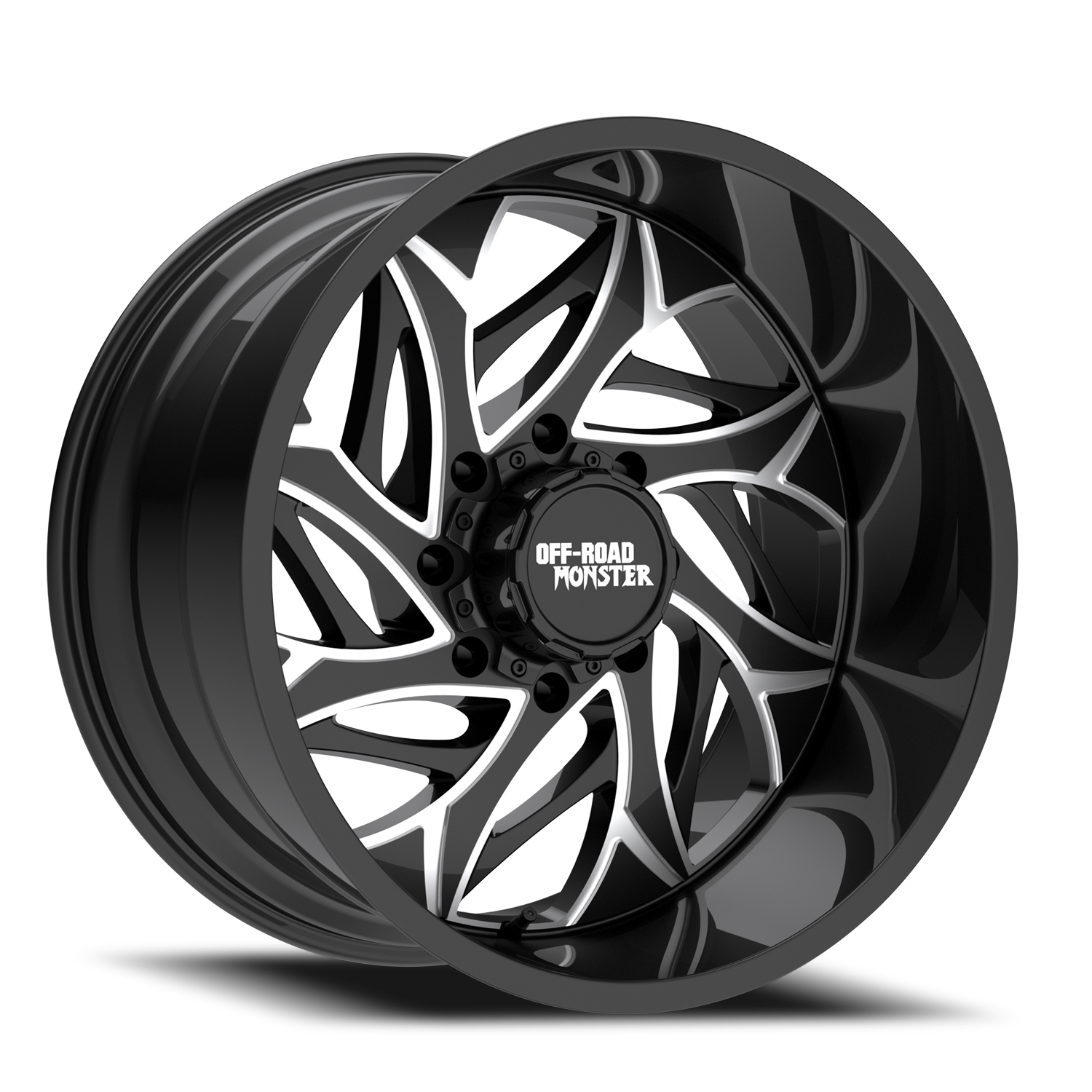 OFF ROAD MONSTER M28 M28 22X12 NEG 44MM 8X165.1 GLOSS BLACK MILLED | M28212865N44GBML