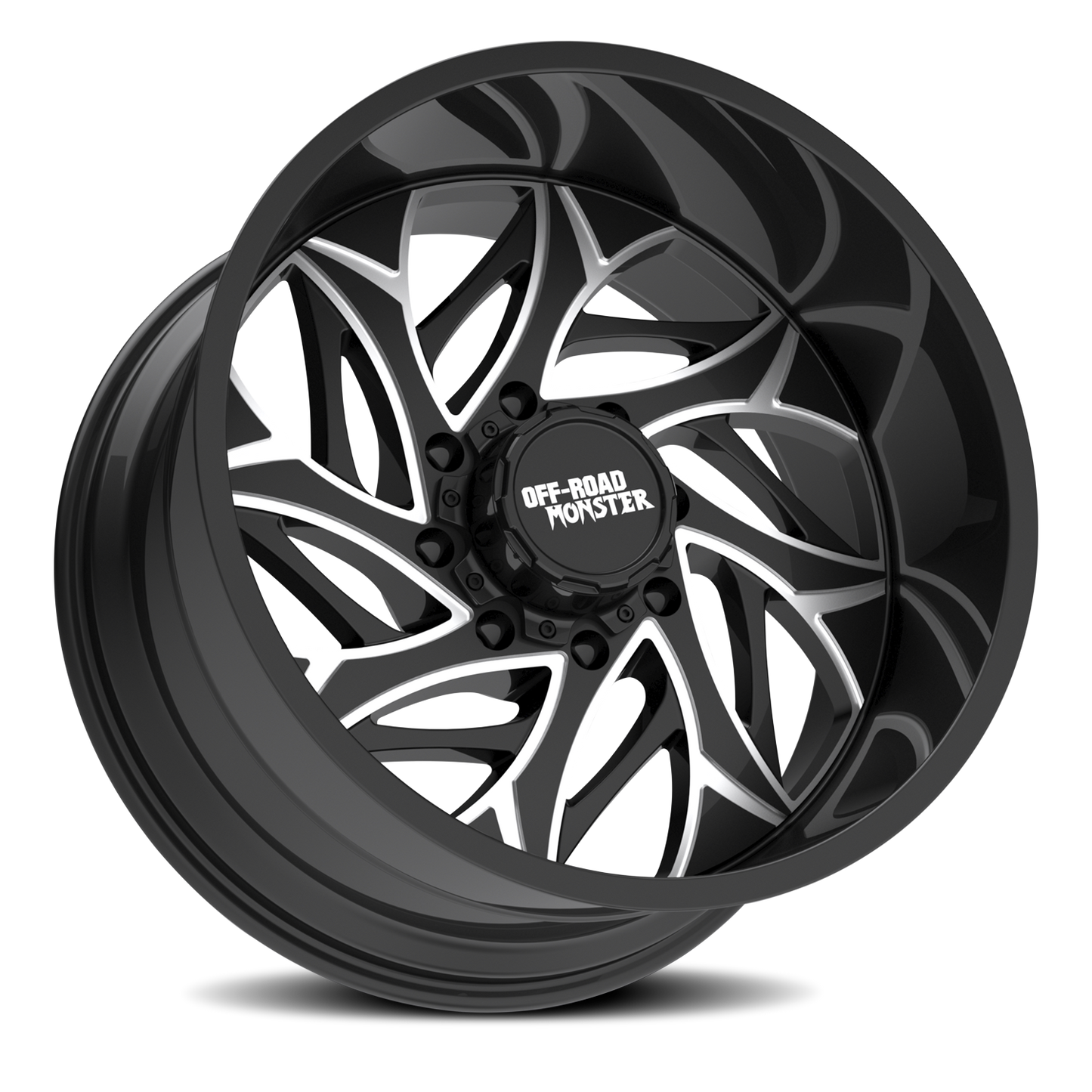 OFF ROAD MONSTER M28 M28 22X12 NEG 44MM 8X165.1 GLOSS BLACK MILLED | M28212865N44GBML
