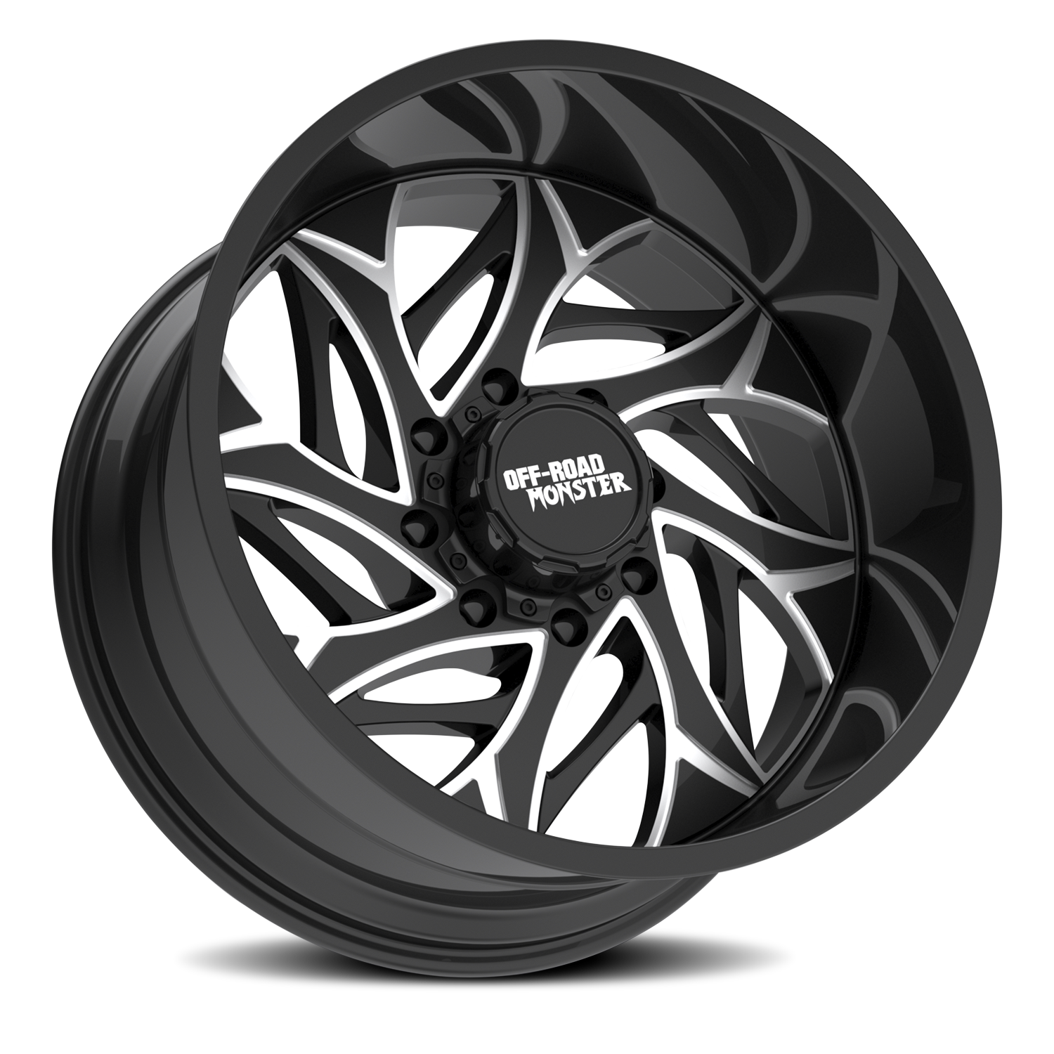OFF ROAD MONSTER M28 M28 22X12 NEG 44MM 8X165.1 GLOSS BLACK MILLED | M28212865N44GBML