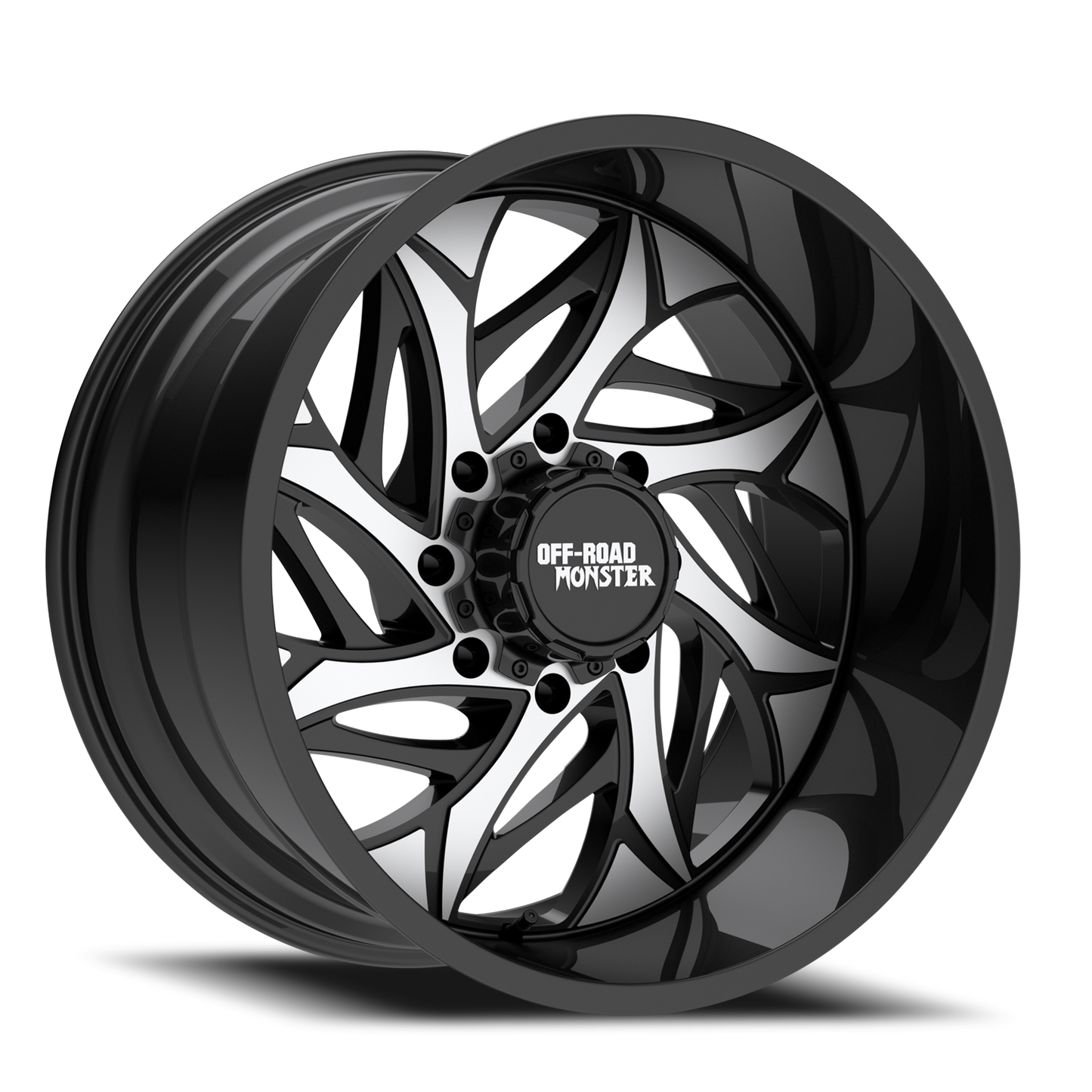 OFF ROAD MONSTER M28 M28 22X12 NEG 44MM 5X127/5X139.7 GLOSS BLACK MACHINED | M28212528N44GBM