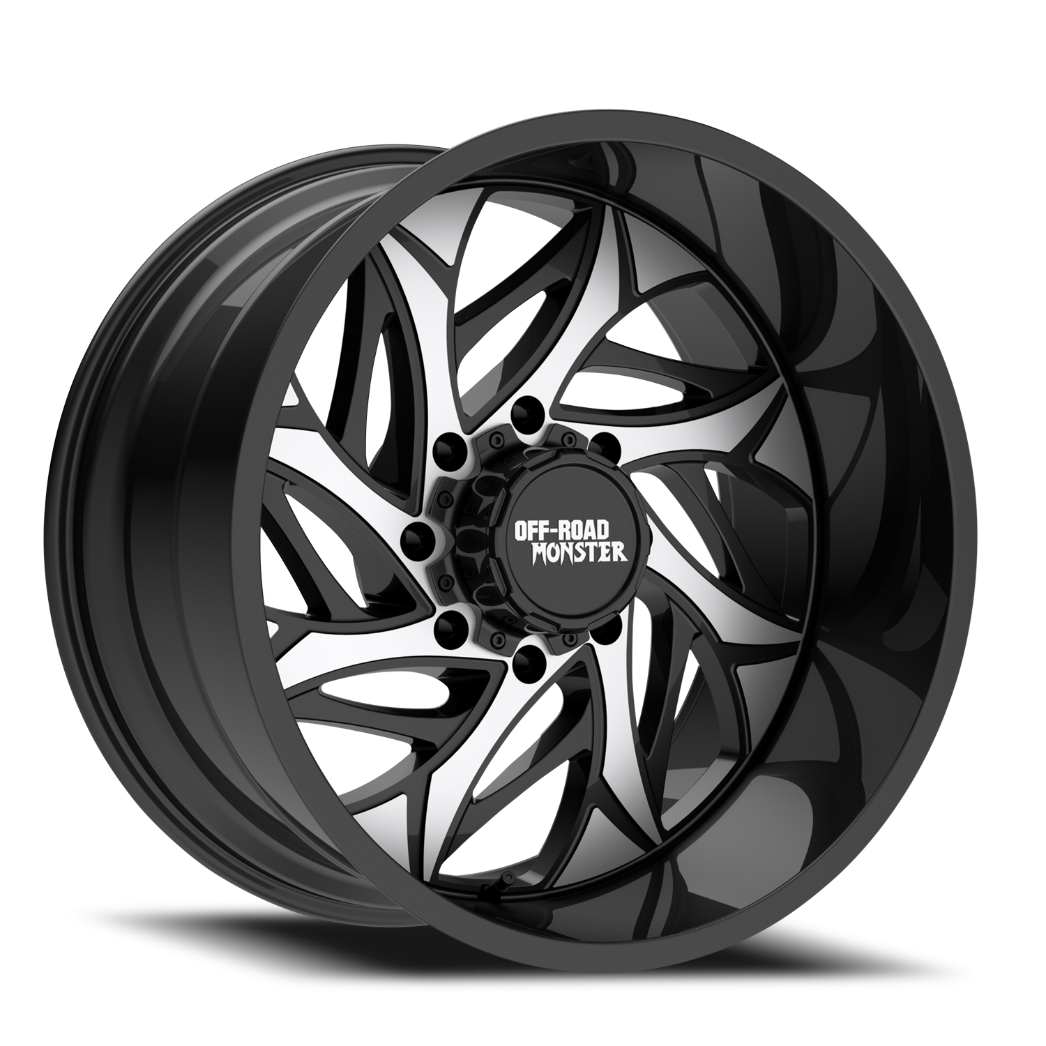 OFF ROAD MONSTER M28 M28 22X12 NEG 44MM 5X127/5X139.7 GLOSS BLACK MACHINED | M28212528N44GBM