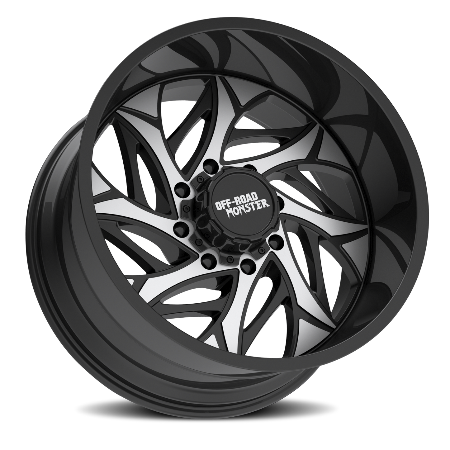 OFF ROAD MONSTER M28 M28 22X12 NEG 44MM 5X127/5X139.7 GLOSS BLACK MACHINED | M28212528N44GBM
