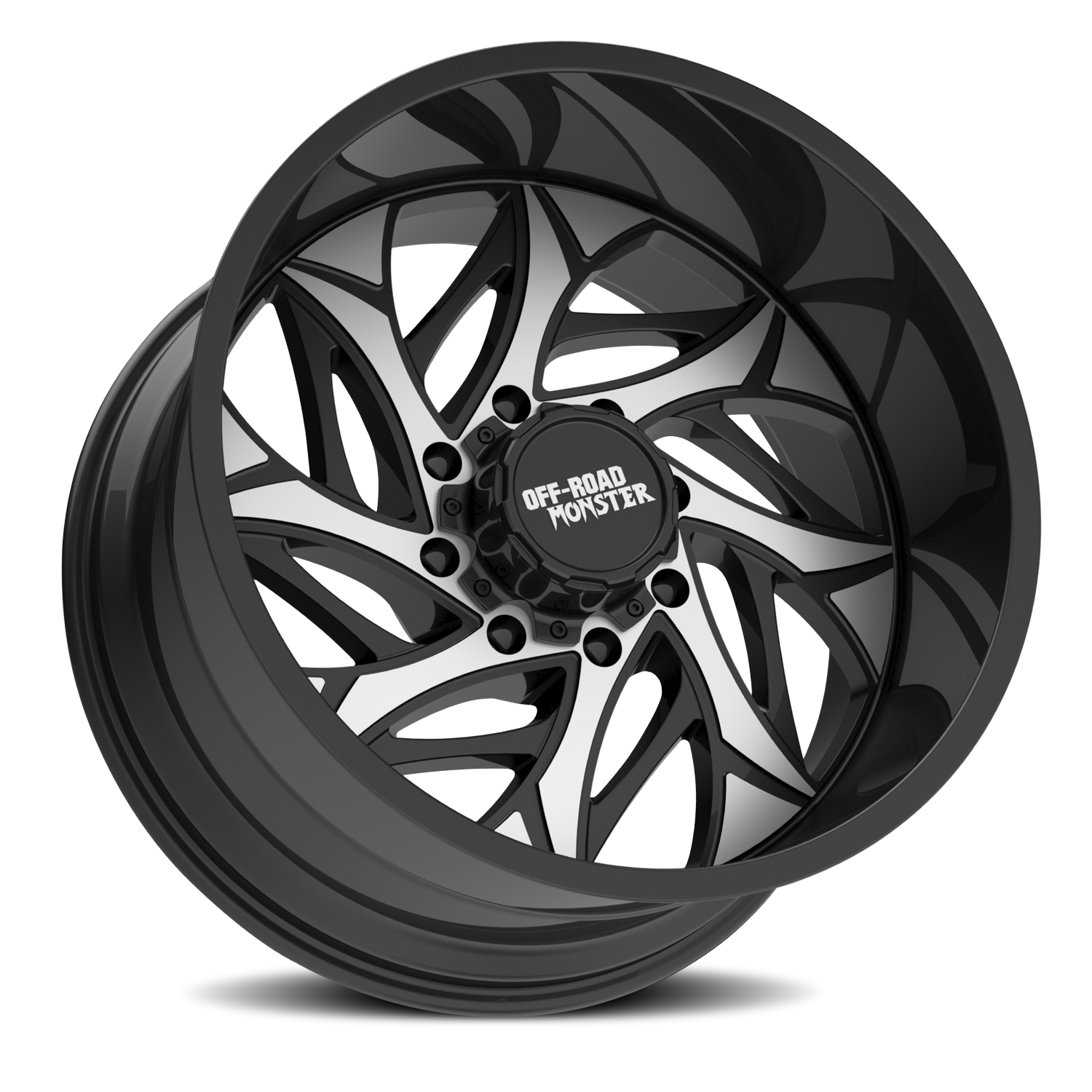 OFF ROAD MONSTER M28 M28 22X12 NEG 44MM 5X127/5X139.7 GLOSS BLACK MACHINED | M28212528N44GBM