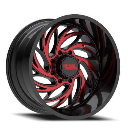 OFF ROAD MONSTER M29 M29 22X12 NEG 44MM 5X127/5X139.7 GLOSS BLACK CANDY RED MILLED | M29212528N44GBMLR