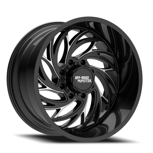 OFF ROAD MONSTER M29 M29 22X12 NEG 44MM 5X127/5X139.7 GLOSS BLACK MILLED | M29212528N44GBML