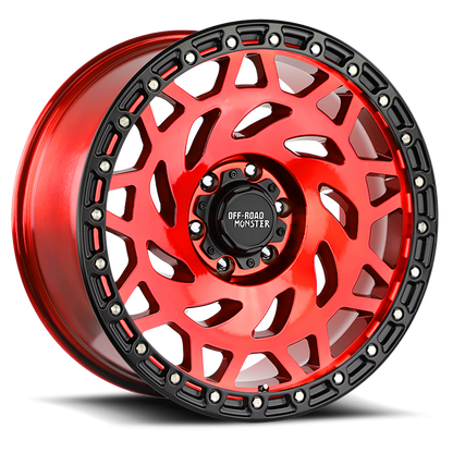 OFF ROAD MONSTER M50 M50 20X9.5 NEG 12MM 6X139.7 CANDY RED BLACK RING | M500639N12RBR