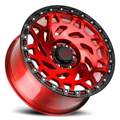 OFF ROAD MONSTER M50 M50 17X9 0MM 6X139.7 CANDY RED BLACK RING | M50763900RBR