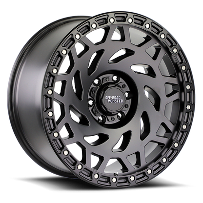OFF ROAD MONSTER M50 M50 20X9.5 NEG 12MM 8X165.1 GLOSS BLACK BLACK RING | M500865N12GBBR
