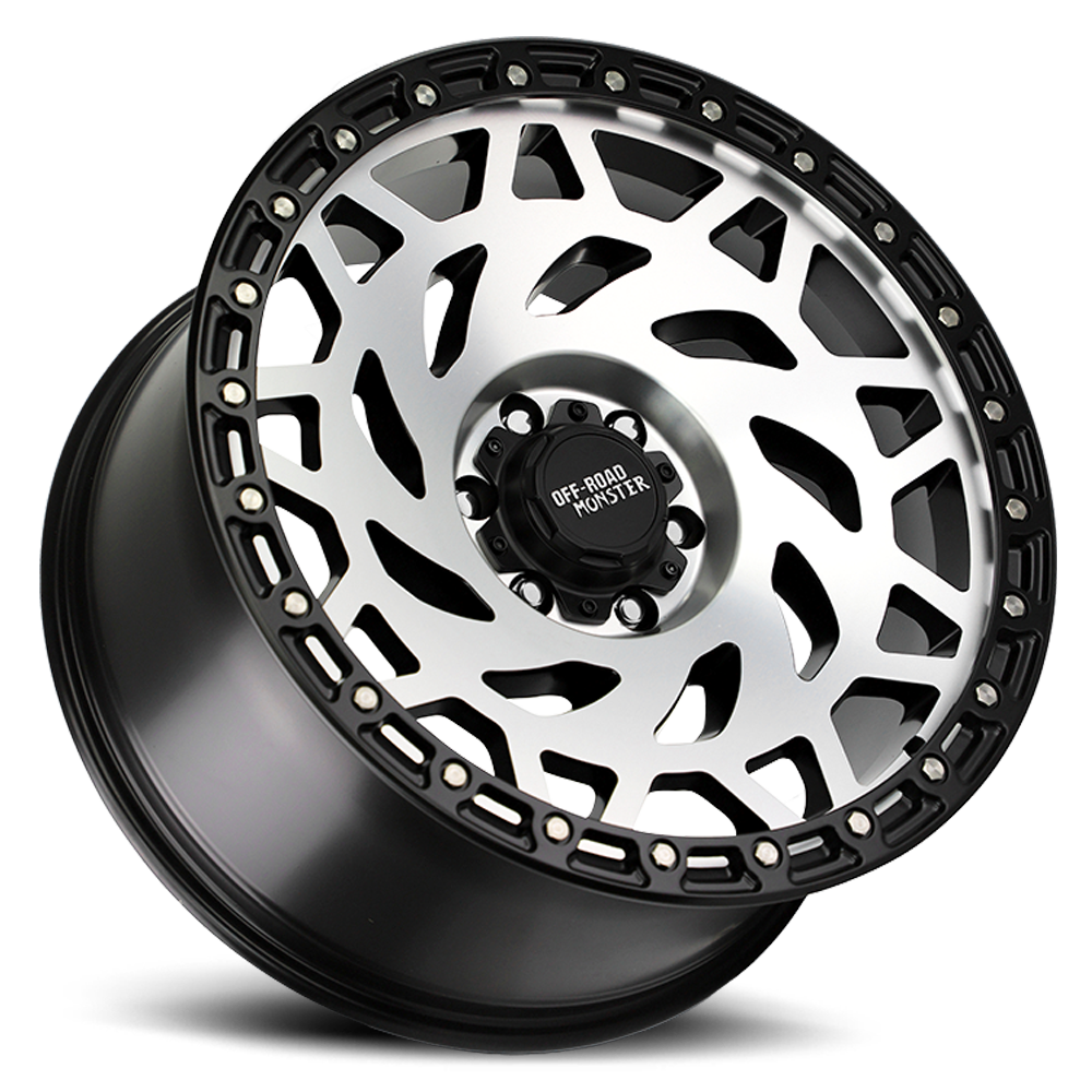 OFF ROAD MONSTER M50 M50 20X9.5 NEG 12MM 5X127 GLOSS BLACK MACHINED BLACK RIN | M500527N12GBMBR