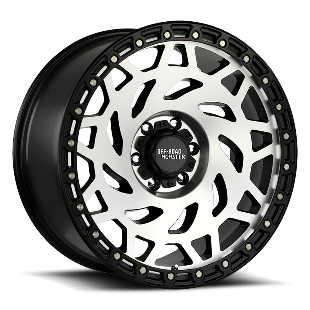OFF ROAD MONSTER M50 M50 17X9 0MM 6X139.7 GLOSS BLACK MACHINED BLACK RIN | M50763900GBMBR