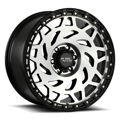 OFF ROAD MONSTER M50 M50 20X9.5 NEG 12MM 6X139.7 GLOSS BLACK MACHINED BLACK RIN | M500639N12GBMBR