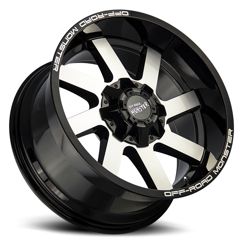 OFF ROAD MONSTER M80 M80 20X10 NEG 19MM 5X127/5X139.7 GLOSS BLACK MACHINED | M800527N19GBM