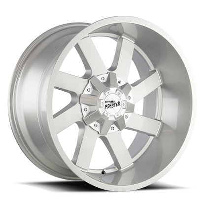 OFF ROAD MONSTER M80 M80 24X12 NEG 44MM 6X135/6X139.7 BRUSHED FACE SILVER | M80412607N44BFS