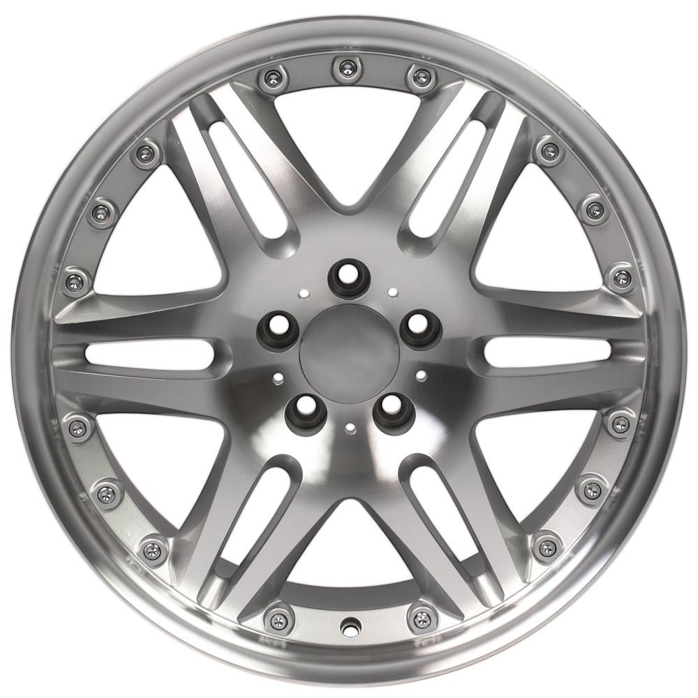 18" Replica Wheel MB09 Fits Mercedes Benz C Class 18x8.5 Silver Wheel