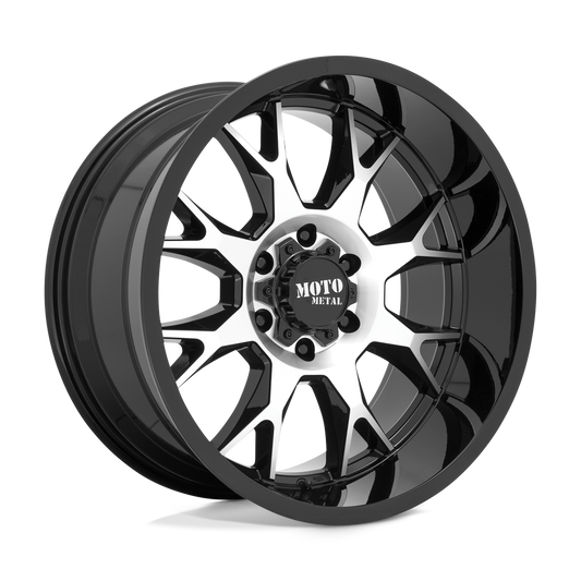 Moto Metal MO806 - 20x10 -18mm 5x139.7 GLOSS BLACK MACHINED Wheel | MO80621085518N